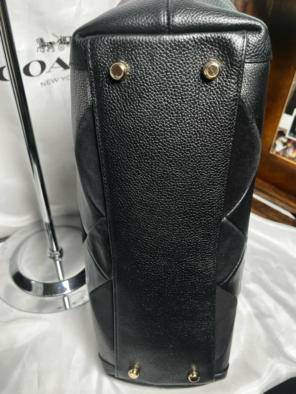 Coach Edie 31 Patchwork Quilted Leather Shoulder Bag - Picture 8 of 8